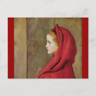 Cartão Postal Chapéu Vermelho de John Everett Millais