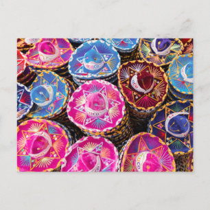 Cartão Postal Chapéus No México