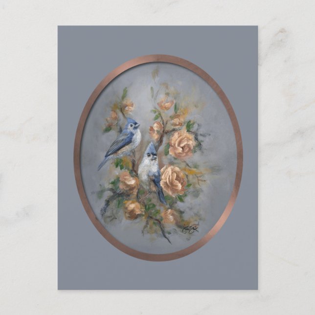 Cartão Postal Chapins-de-topete (Frente)