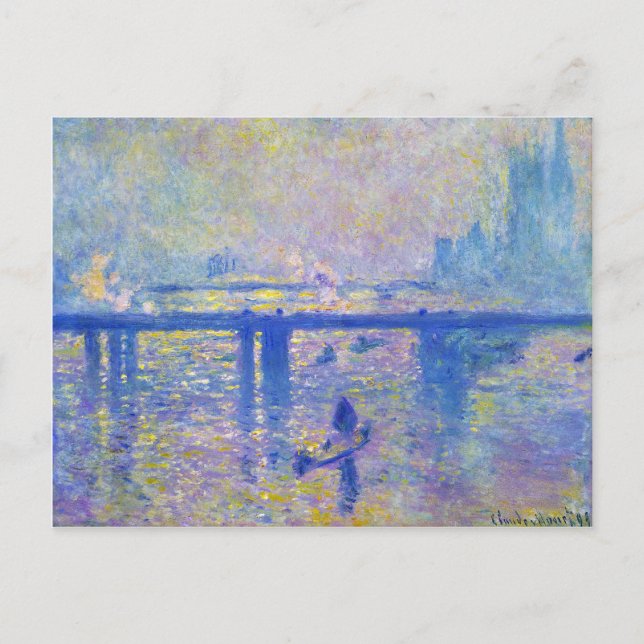 Cartão Postal Charing Cross Bridge Claude Monet (Frente)
