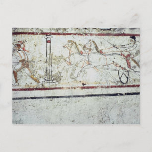 Cartão Postal Charioteer e Gladiador, da Tumba de