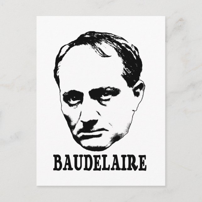 Cartão Postal Charles Baudelaire (Frente)