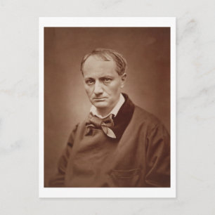 Cartão Postal Charles Baudelaire (1821-67), poeta francês, retr