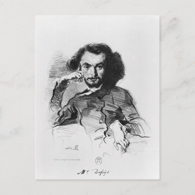 Cartão Postal Charles Baudelaire 1844 (Frente)