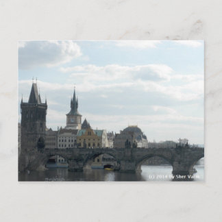 Cartão Postal Charles Bridge Prague Czech Republic Postcard