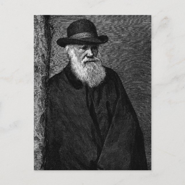 Cartão postal Charles Darwin (Frente)