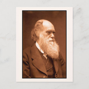 Cartão Postal Charles Darwin em 1874