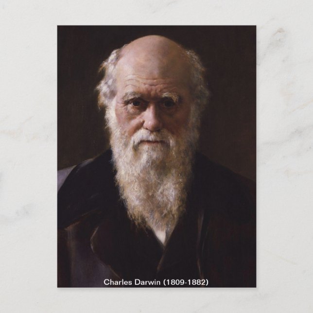 Cartão Postal Charles Darwin Postcard (Frente)