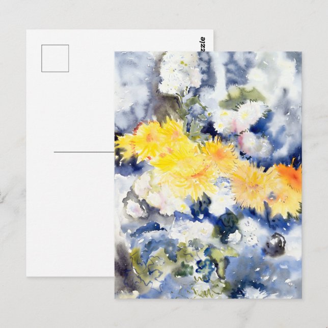 Cartão Postal Charles Demuth - Amarelo e Azul (Frente/Verso)