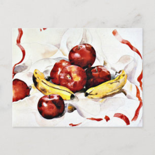 Cartão Postal Charles Demuth - Maçãs e Bananas
