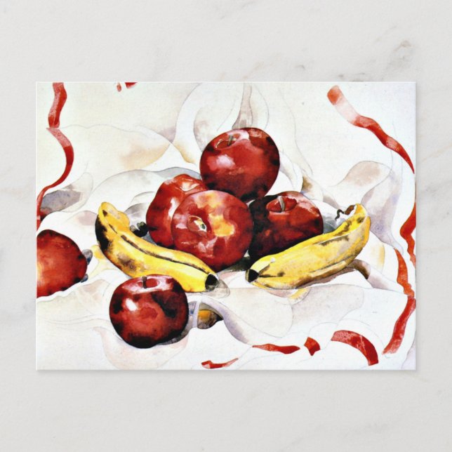 Cartão Postal Charles Demuth - Maçãs e Bananas (Frente)