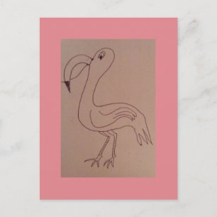 Cartão Postal Charles Flamingo
