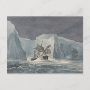 Cartão Postal Charles Hamilton Smith - O Erebus Passando