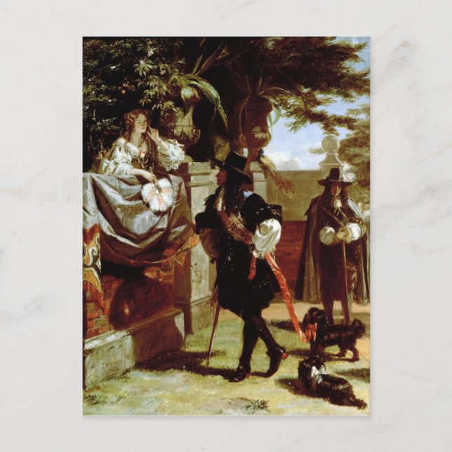 Cartão Postal Charles II e Nell Gwynne (Frente)
