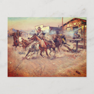 Cartão Postal Charles Marion Russell – Fumaça de um .45
