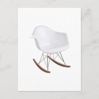 Cartão Postal Charles & Ray Eames Shell Eiffel Rocking Cadeira