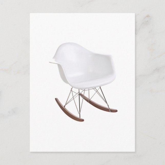 Cartão Postal Charles & Ray Eames Shell Eiffel Rocking Cadeira (Frente)