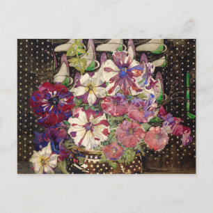 Cartão Postal Charles Rennie Mackintosh - Petunias