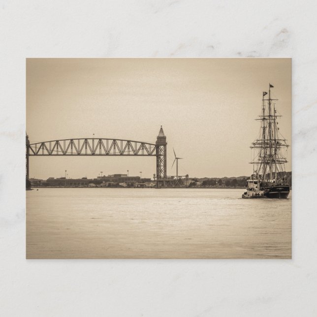 Cartão postal Charles W. Morgan 38ª Voyage (Frente)