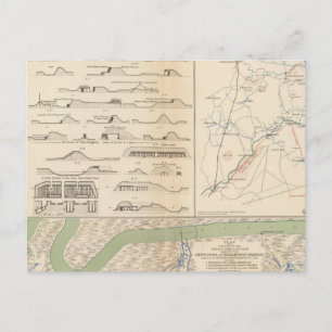 Cartão Postal Charleston Harbour, Exército das operações de Poto