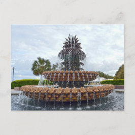 Cartão Postal Charleston Pineapple Fountain, Carolina do Sul
