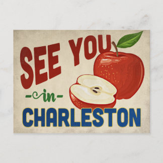 Cartão Postal Charleston South Carolina Apple - Viagens vintage