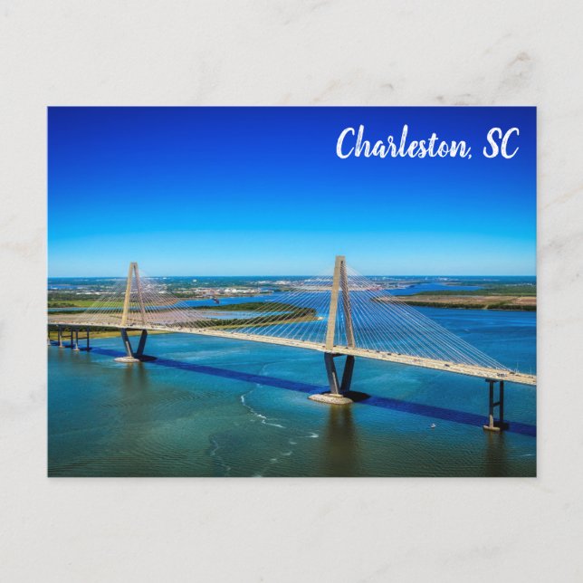 Cartão Postal Charleston South Carolina Ravenel Bridge Photo (Frente)