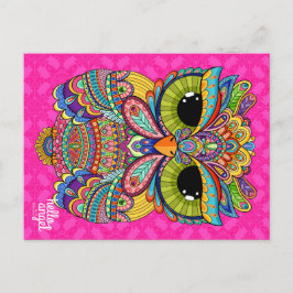 Cartão postal Charlie Owl encantador
