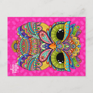 Cartão postal Charlie Owl encantador