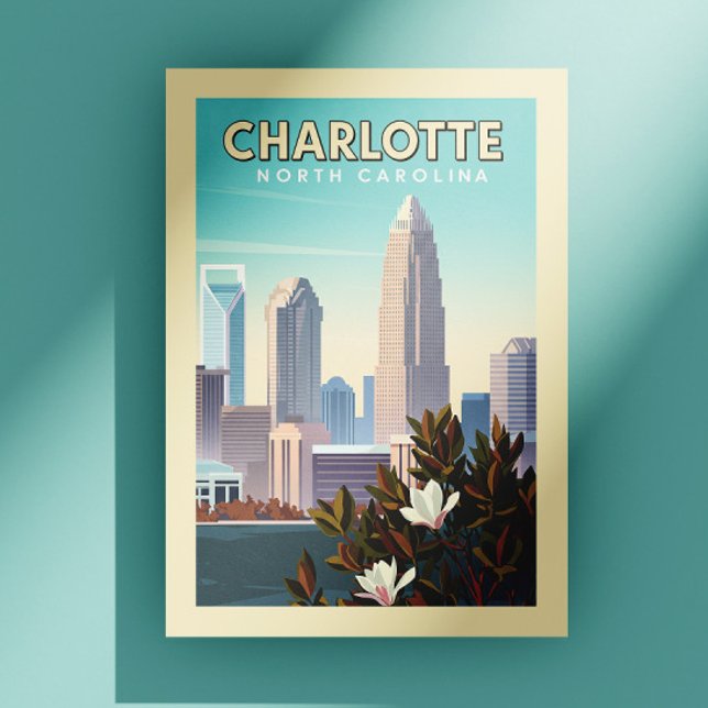Cartão Postal Charlotte Antiga Carolina do Norte (Criador carregado)