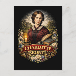 Cartão Postal Charlotte Brontë
