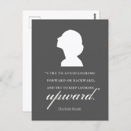 Cartão Postal Charlotte Bronte - Continue Olhando para Cima - Pr