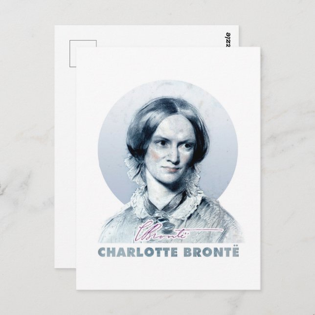 Cartão Postal Charlotte Bronte Richmond - Retrato de Pintura (Frente/Verso)
