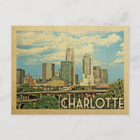 Charlotte North Carolina Viagens vintage