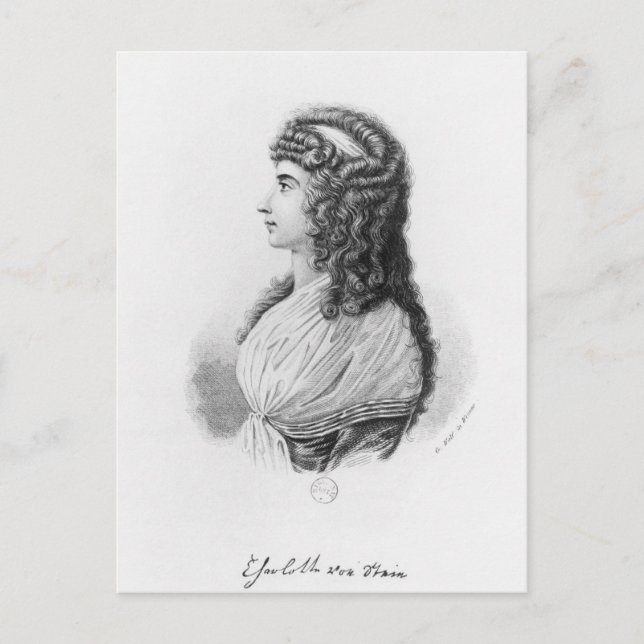 Cartão Postal Charlotte von Caneca de cerveja, nascer von Schard (Frente)