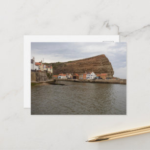 Cartão Postal Charme Atemporal do Porto de Staithes