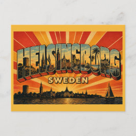 Cartão Postal Charme Costeiro de Helsingborg, Suécia