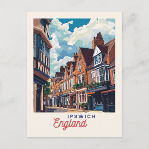 Cartão Postal Charming Ipswich Inglaterra