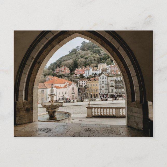 Cartão Postal Charming Sintra Portugal European City Viagem (Frente)