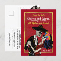 Charro Catrina Sugar Skulls Red Salvar Data