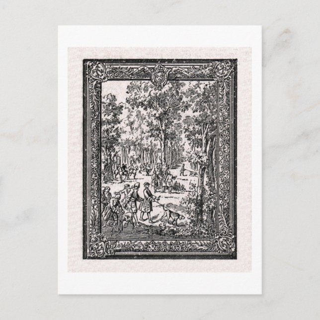 Cartão Postal Chasse D'Oudry (Frente)