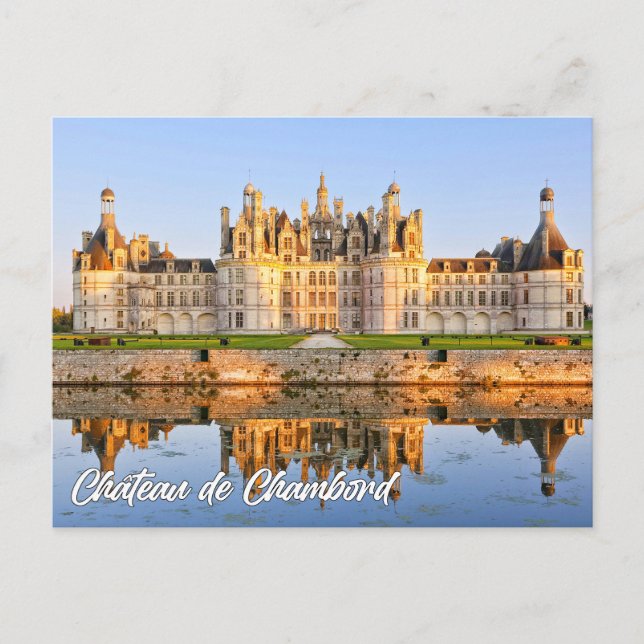 Cartão Postal Chateau de Chambord, Chambord, France (Frente)