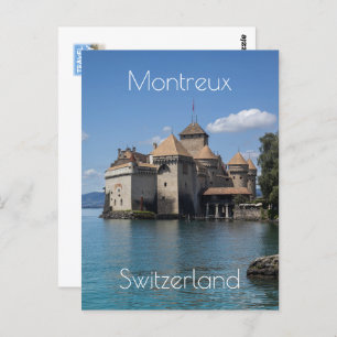 Cartão Postal Chateau de Chillon em MONux, Suiça