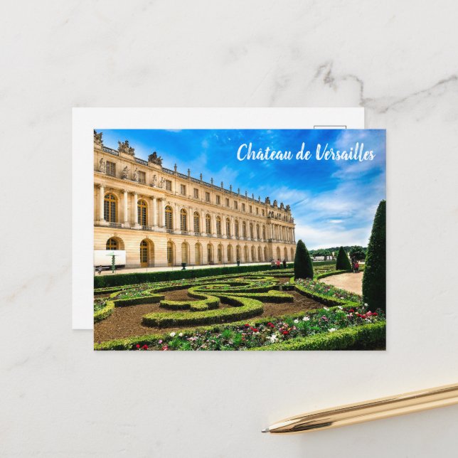 Cartão Postal Château de Versailles (Frente/Verso In Situ)