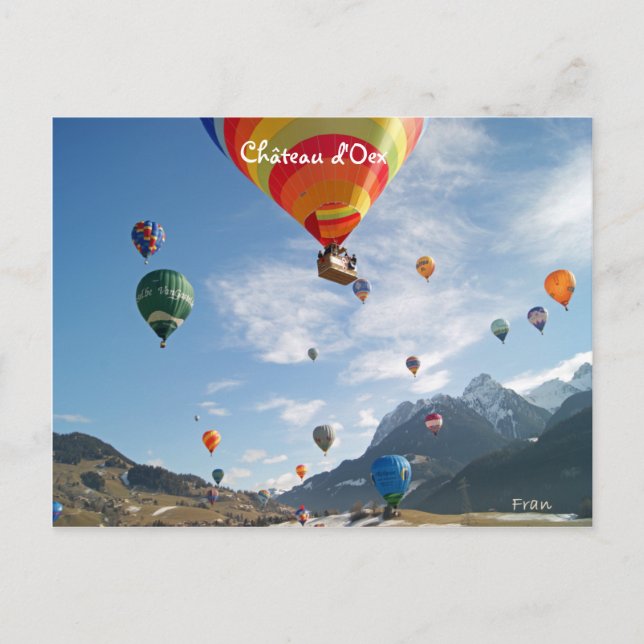 Cartão Postal Château d'Oex (Frente)