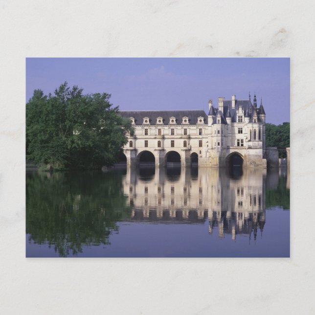 Cartão Postal Chateau du Chenonceau, Vale do Loire, (Frente)