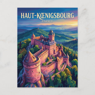 Cartão Postal Château du Haut-Kœnigsbourg França