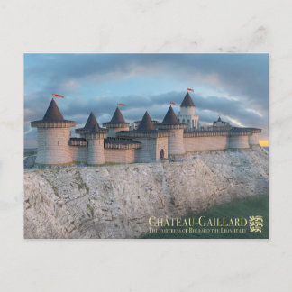 Cartão Postal Château-Gaillard, at the sunrise