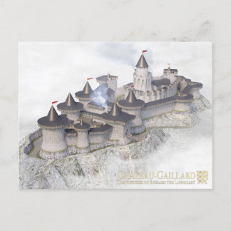 Cartão Postal Château-Gaillard, on the sea of mist,