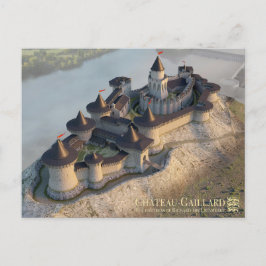 Cartão Postal Château-Gaillard, watching over Petit Andely,